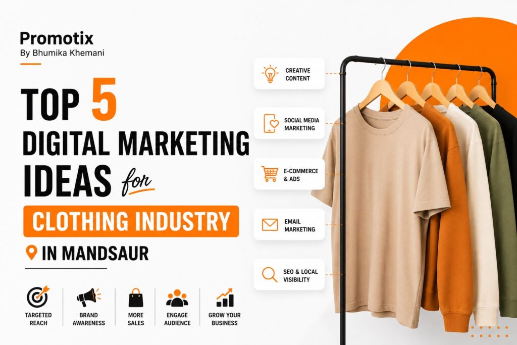 Top 5 Digital Marketing Idea for Clothing Industry in Mandsaur