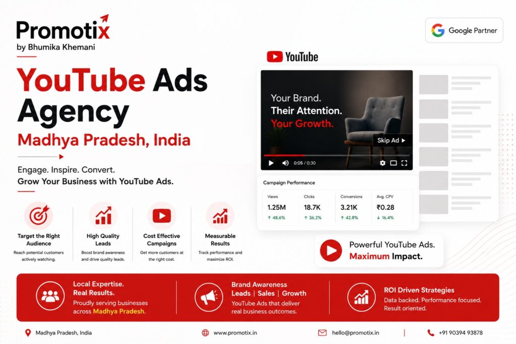 YouTube ads agency Madhya Pradesh India
